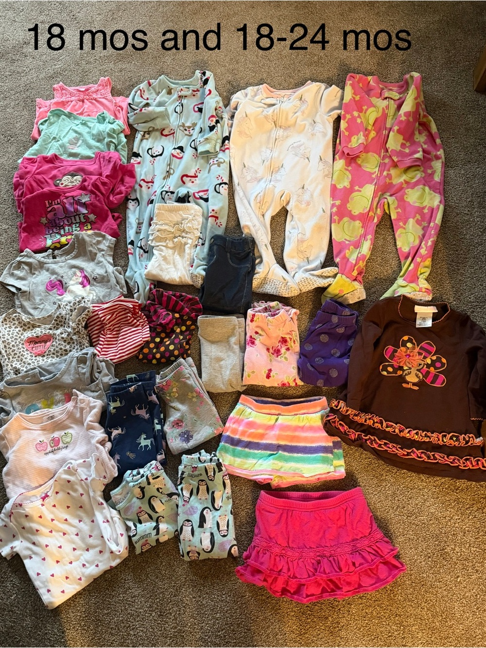 Toddler Mixed Clothing Lot - 18 mos and 18-24 mos